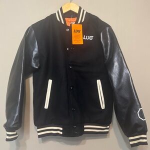 LUG NWT Varsity Bomber “Keep The Dream Alive” Embroidered Jacket, Quilted Lining